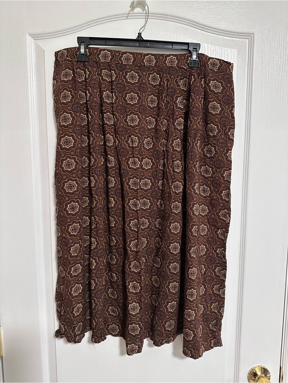 🤎 Sag Harbor Woman Boho Midi Skirt Size 18W Pockets 🤎